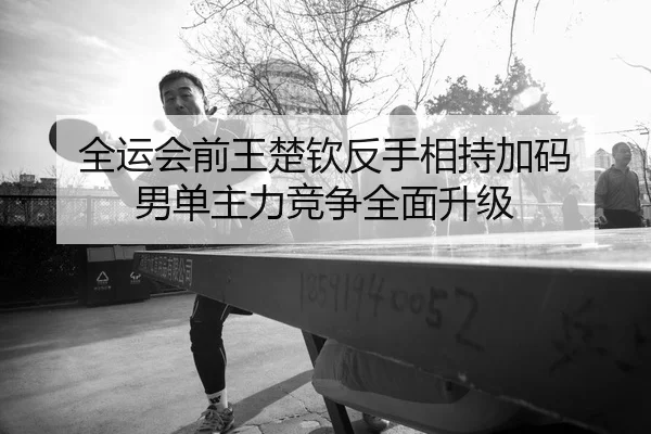 全运会前王楚钦反手相持加码 男单主力竞争全面升级